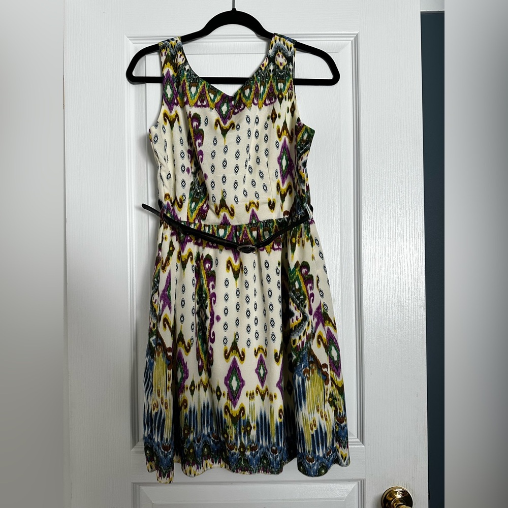 Multi colour print dress